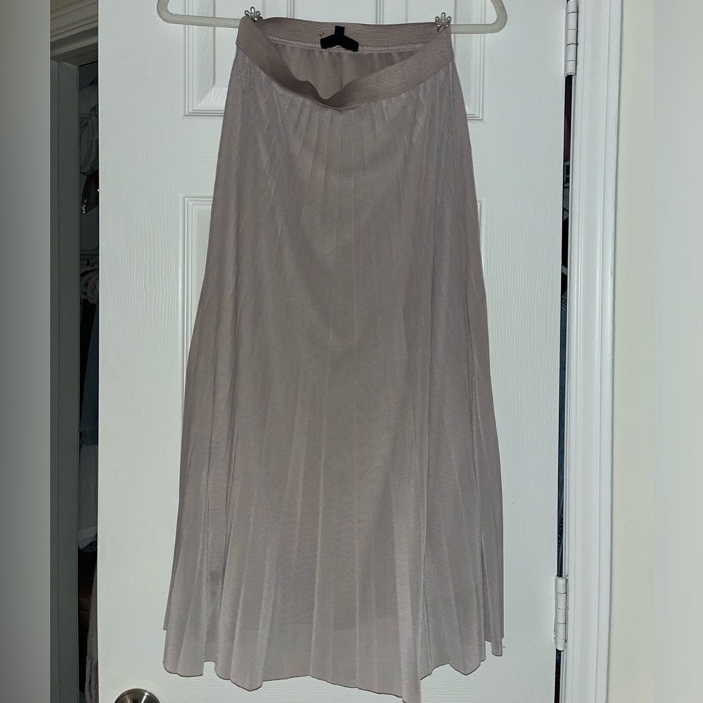 Pleated Midi Skirt